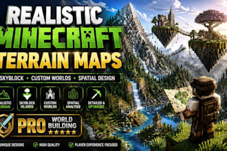 do realistic terrain map minecraft nintendo skyblock hypixel spatial analysis