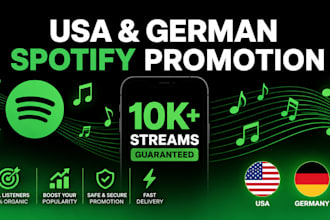 do USA spotify music promotion german spotify promotion