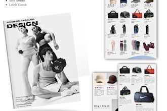 design modern product catalog for your brand