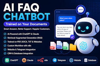 build an ai faq chatbot for your business