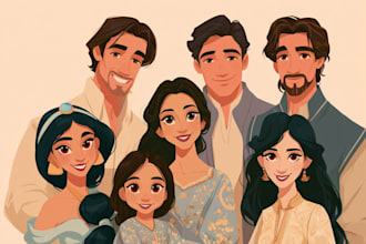 turn your portrait into disney style digital art