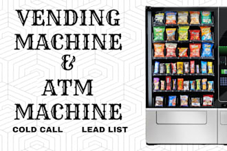 do cold calling for high traffic vending machine and atm placement