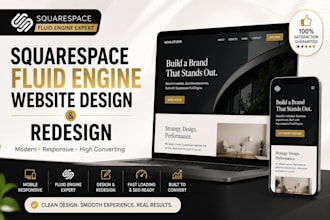 design or redesign your site with squarespace fluid engine