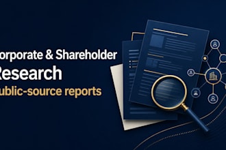 conduct corporate research using public sources