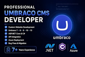 develop, customize, upgrade, and fix your umbraco cms website
