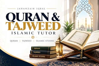 teach quran with tajweed, islamic studies, and daily duas