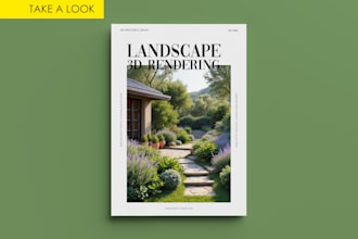 create stunning 3d landscape garden renderings