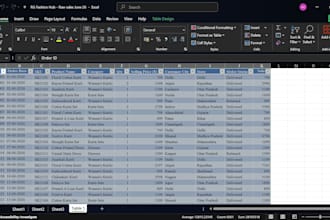 clean, format, merge, split excel data