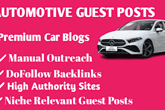publish automotive car bike auto parts guest posts with SEO backlinks