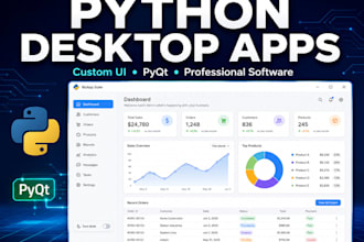 build a custom python desktop application with pyqt