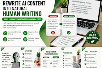rewrite ai content into natural human writing