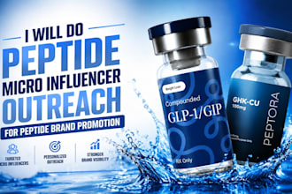 do peptide micro affiliates outreach for peptide brand promotion