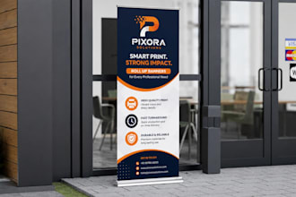 design roll up banner, retractable, pull up, x banner, and billboard