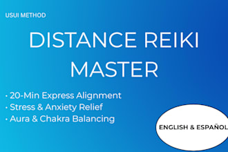 perform an offline 20 minute distance reiki session