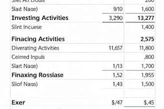 prepare financial reports and cash flows