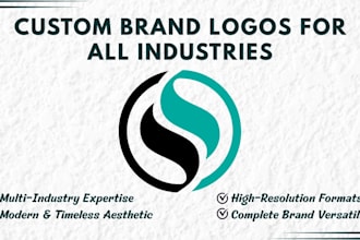 do minimalist modern tech logo design for business