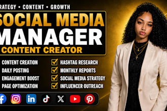 social media marketing manager social media content creator social media manager