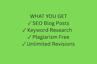 write SEO blog articles and website content in hindi and english