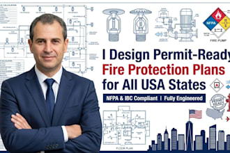 design permit ready fire protection plans for all USA states