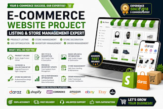 manage your daraz, shopify and ecommerce store and add products