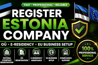 register estonia company, ou, e residency, eu company formation, business setup