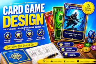 design playing card game tarot card game trading mgt card game art frame box