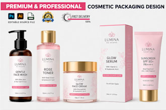 design premium supplement packaging, bottle label, jar label, product packaging