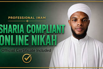 conduct professional sharia compliant online nikah worldwide