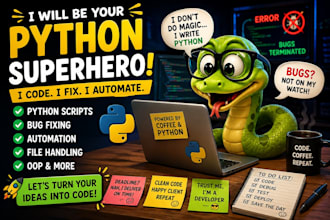 write python programs, automate tasks, and fix python bugs