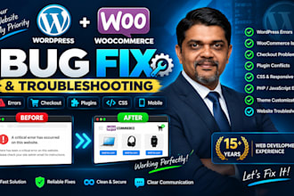 fix wordpress woocommerce bugs and errors