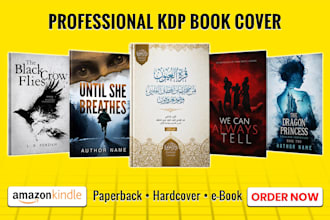 design professional KDP book cover, paperback and hardcover