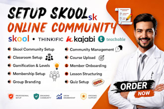 skool community setup skool online course content skool course discord circle so