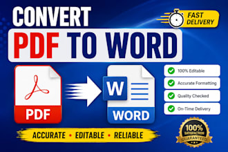 convert PDF to editable word document accurately