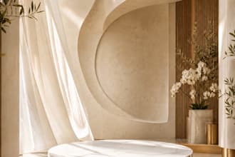 create luxury skincare product backgrounds
