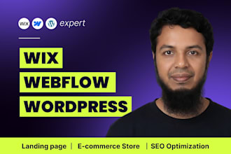 do wix webflow wordpress websites design and redesign
