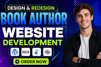 design author website, ebook website, book author website, author landing page