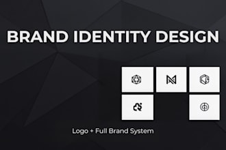 design a professional brand identity with logo colors and typography system