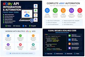 develop ebay API integration, automation, and custom backend solutions
