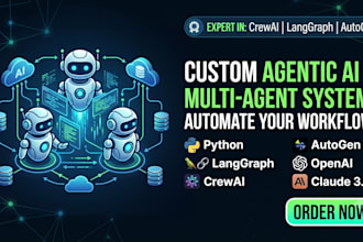 build custom agentic ai agents, multi agent systems, and ai workflows