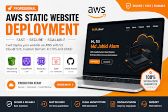 deploy your static website on AWS s3 cloudfront with https
