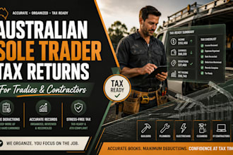 prepare australian sole trader tax returns for tradies and contractors