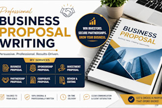 write a professional business proposal, sponsorship, or investment proposal
