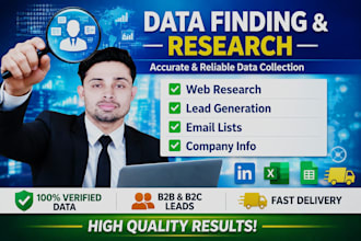 do web research, internet research, and data collection