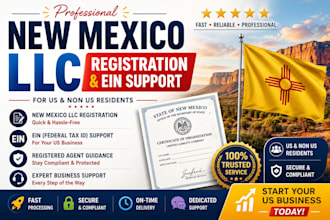 register new mexico llc and get ein for US and non US residents