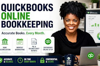 do quickbooks online bookkeeping and monthly reconciliation