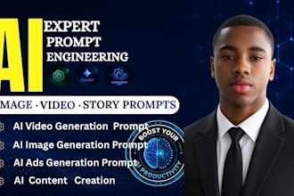create premium custom ai logo, chatbot and stunning image generation prompt