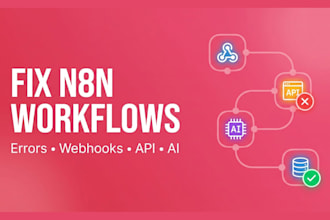 fix n8n workflow webhook API and ai automation errors