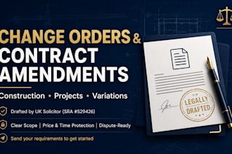 draft precise variation order agreements to protect your project