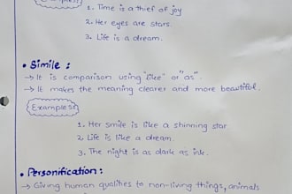 write notes and assignments