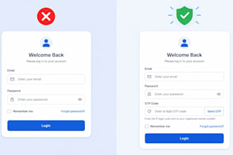 build otp and email based authentication system